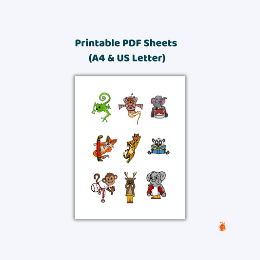 36 Printable Activity Stickers