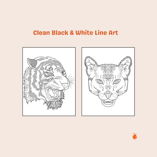 30 Mandala Animals Coloring Book