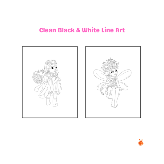 30 Cute & Magical Fairy Girls Coloring Pages