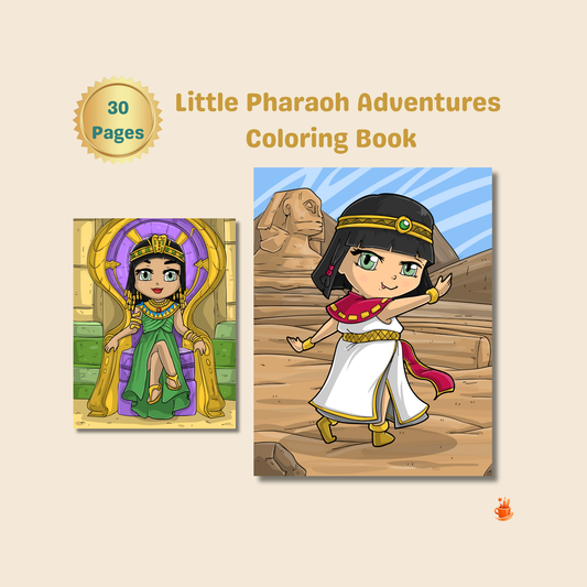 30  Little Pharaoh Adventures Coloring Book