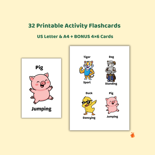 32 Printable Activity Flashcards