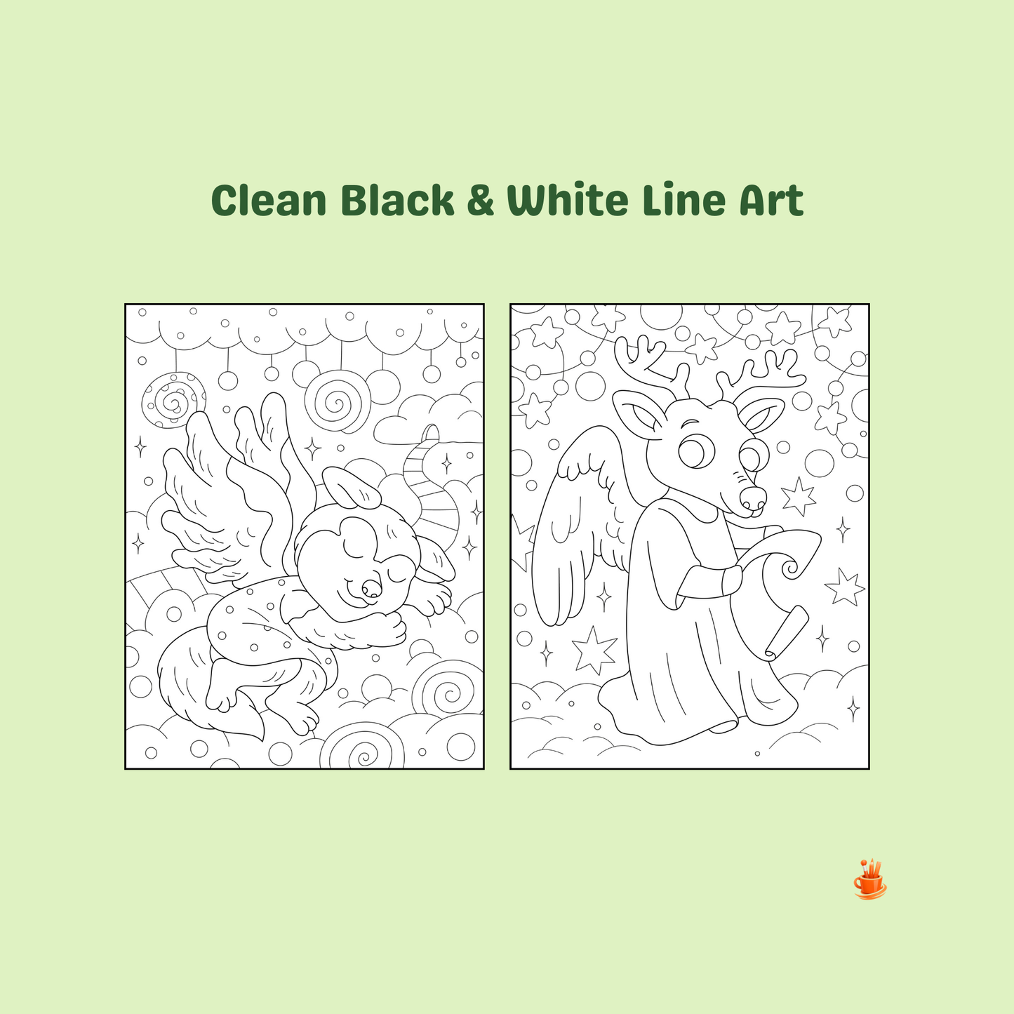 30 Cute Winged Zoo Animals Coloring pages