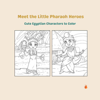 30  Little Pharaoh Adventures Coloring Book
