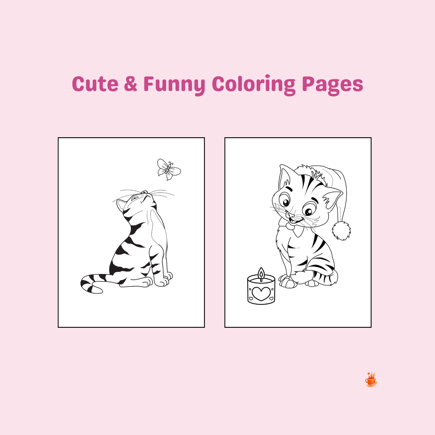 30 Cute Cats Adventures Coloring Pages