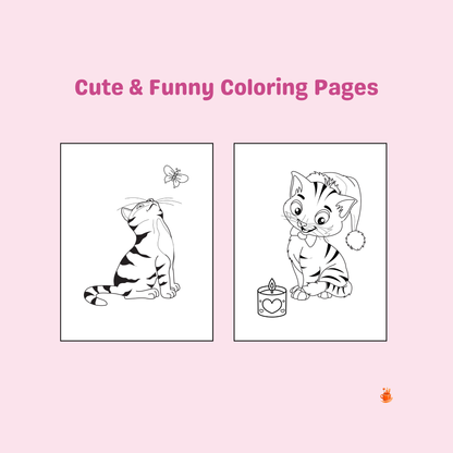 30 Cute Cats Adventures Coloring Pages
