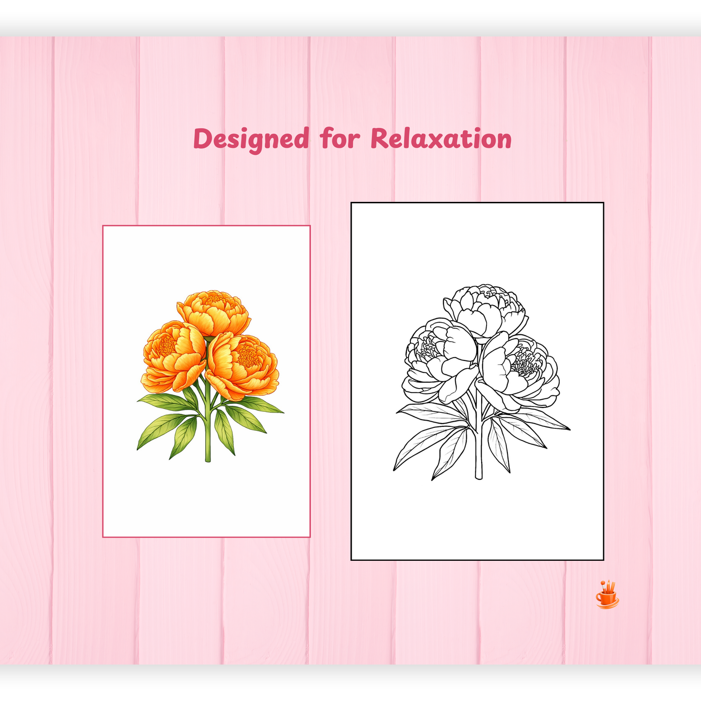 33  Relaxing Floral Coloring Pages
