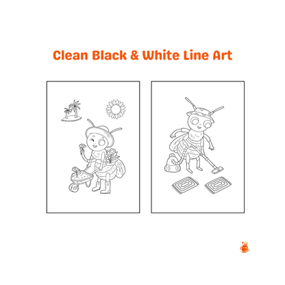 30 Bibi the Flying Bee Adventure Coloring Pages