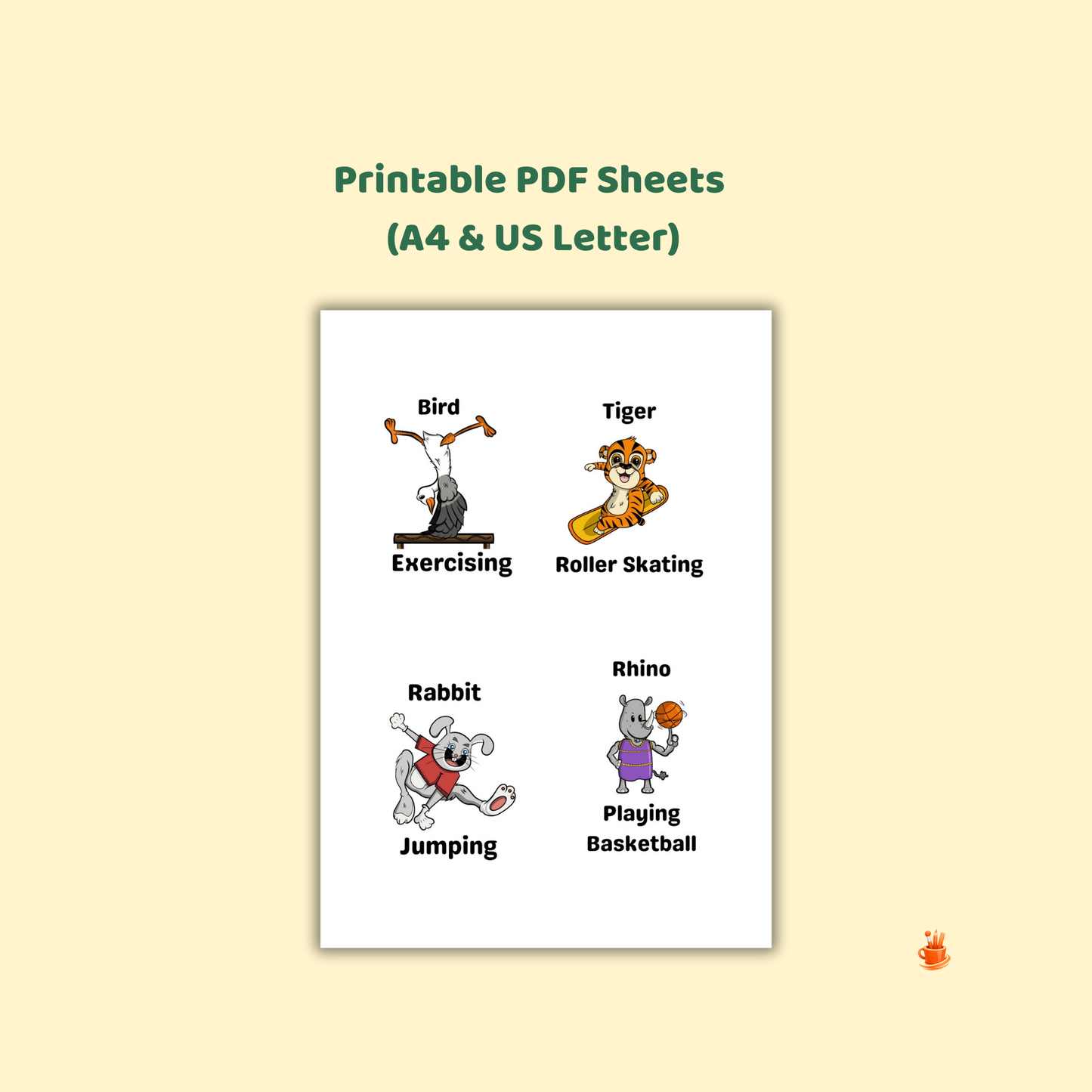 32 Printable Activity Flashcards