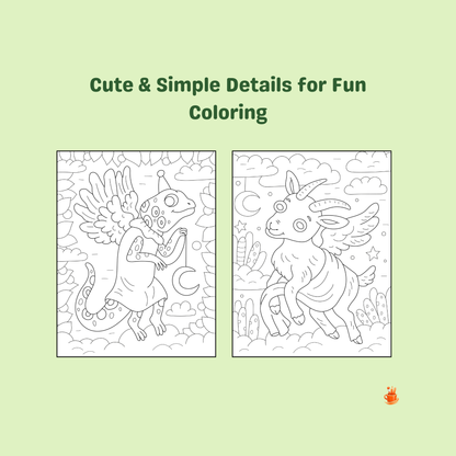 30 Cute Winged Zoo Animals Coloring pages