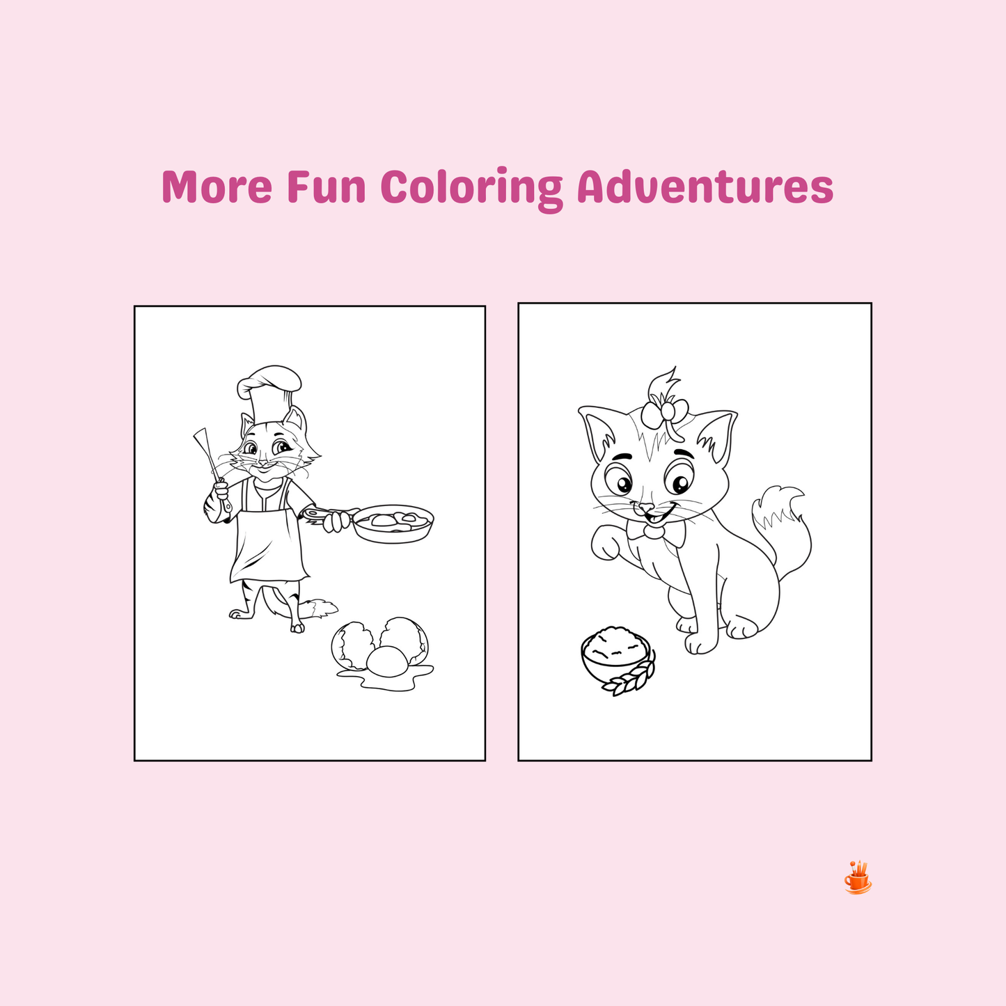 30 Cute Cats Adventures Coloring Pages