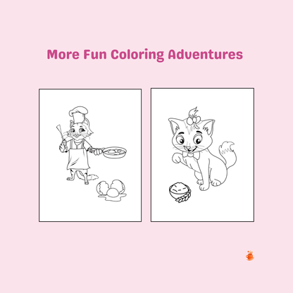 30 Cute Cats Adventures Coloring Pages
