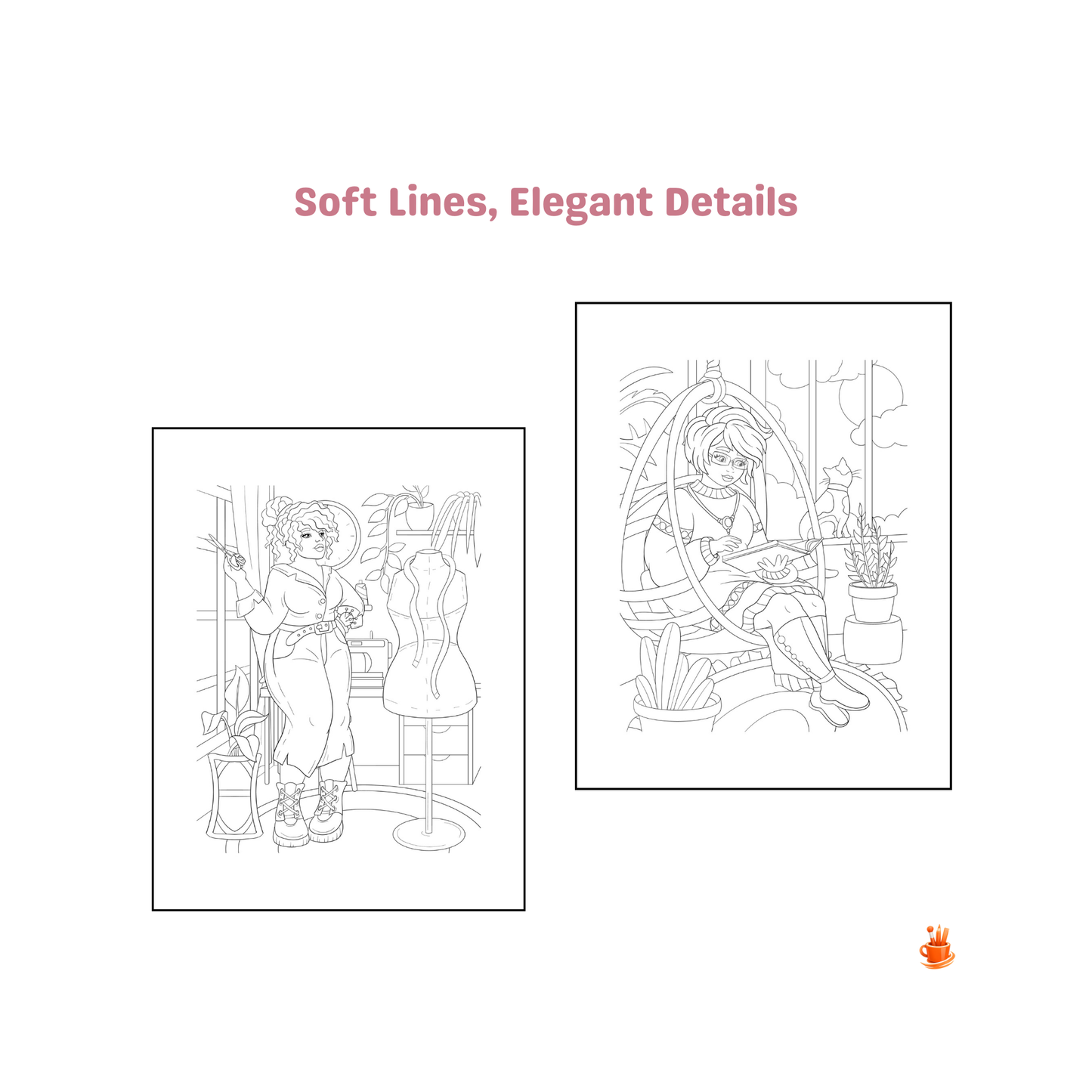 30 Charmene: Cozy Coloring Pages