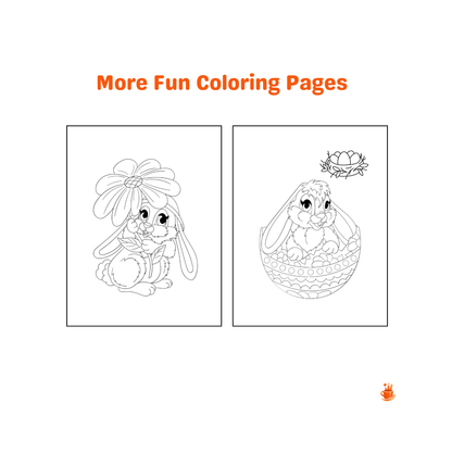 30 Cute Easter Bunny Coloring Pages