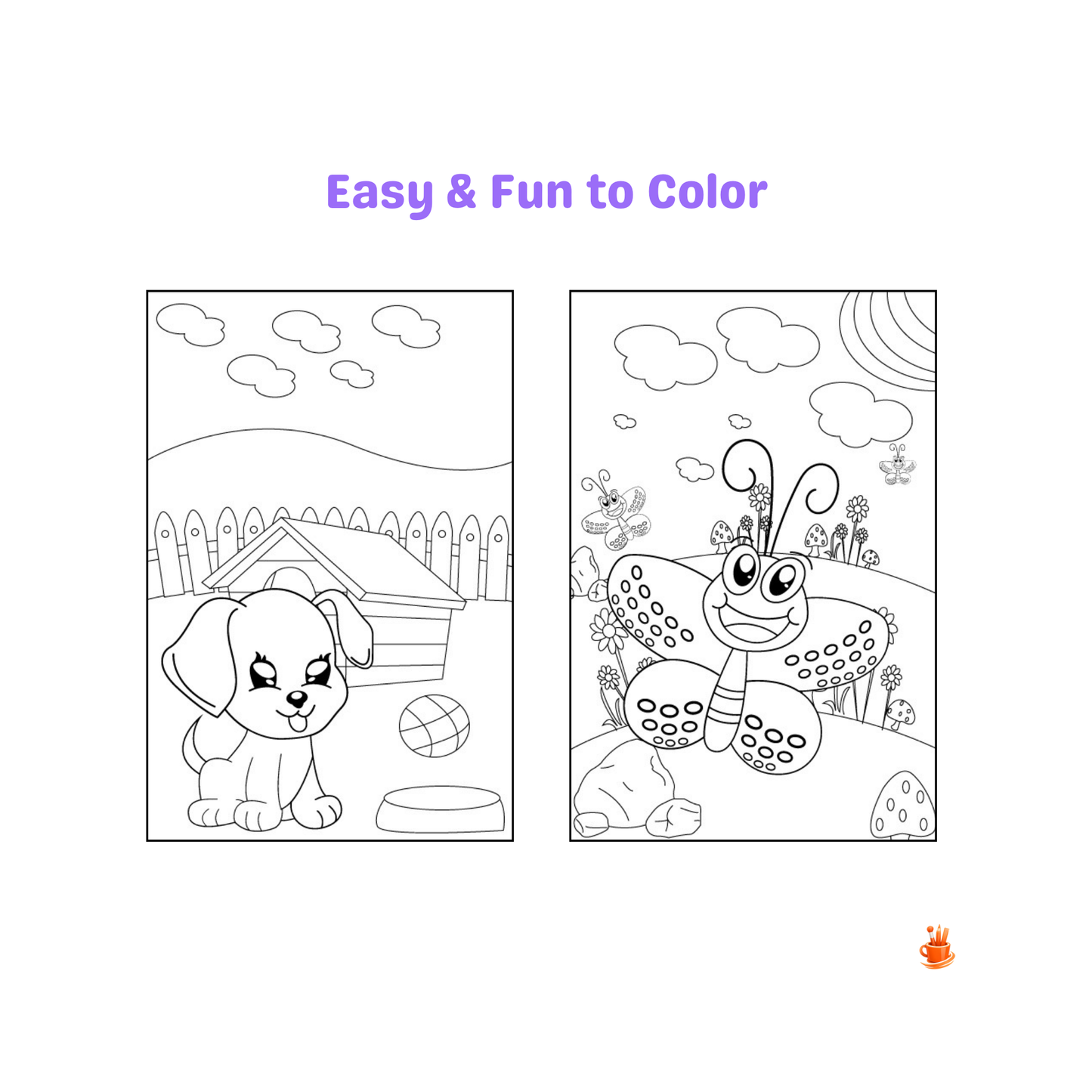30 Cute Baby Animals Coloring Pages