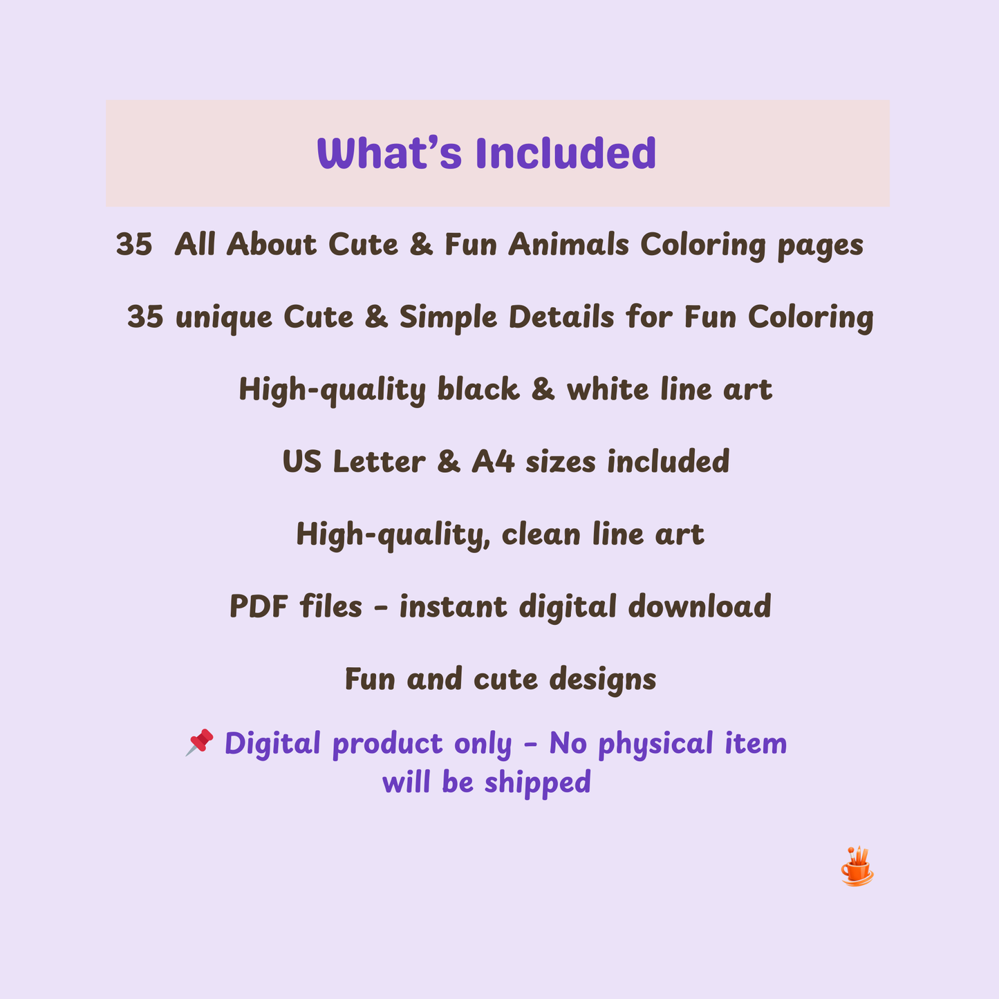 35  All About Cute & Fun Animals Coloring pages