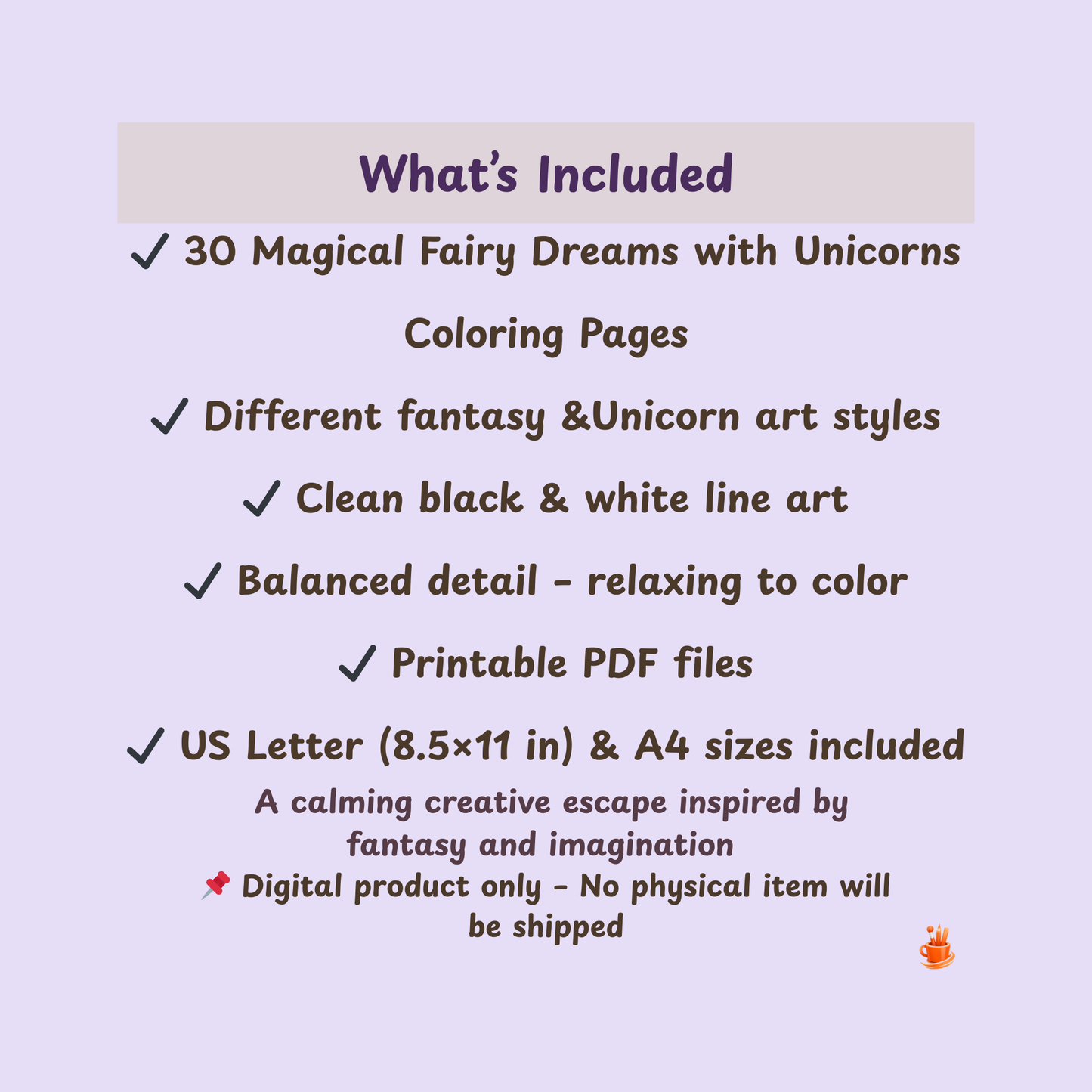 30 Magical Fairy Dreams with Unicorns  Coloring Pages