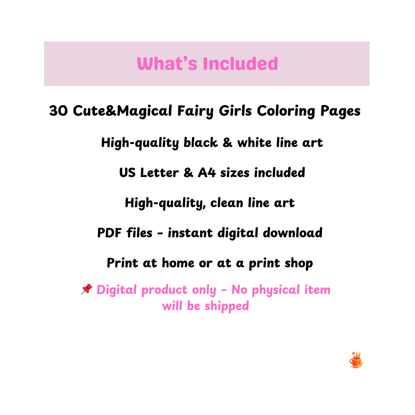 30 Cute & Magical Fairy Girls Coloring Pages