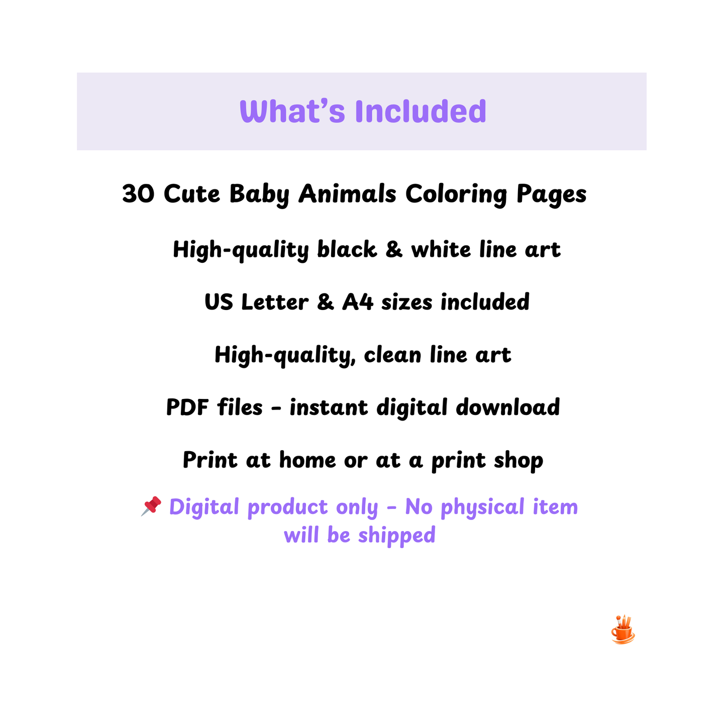 30 Cute Baby Animals Coloring Pages