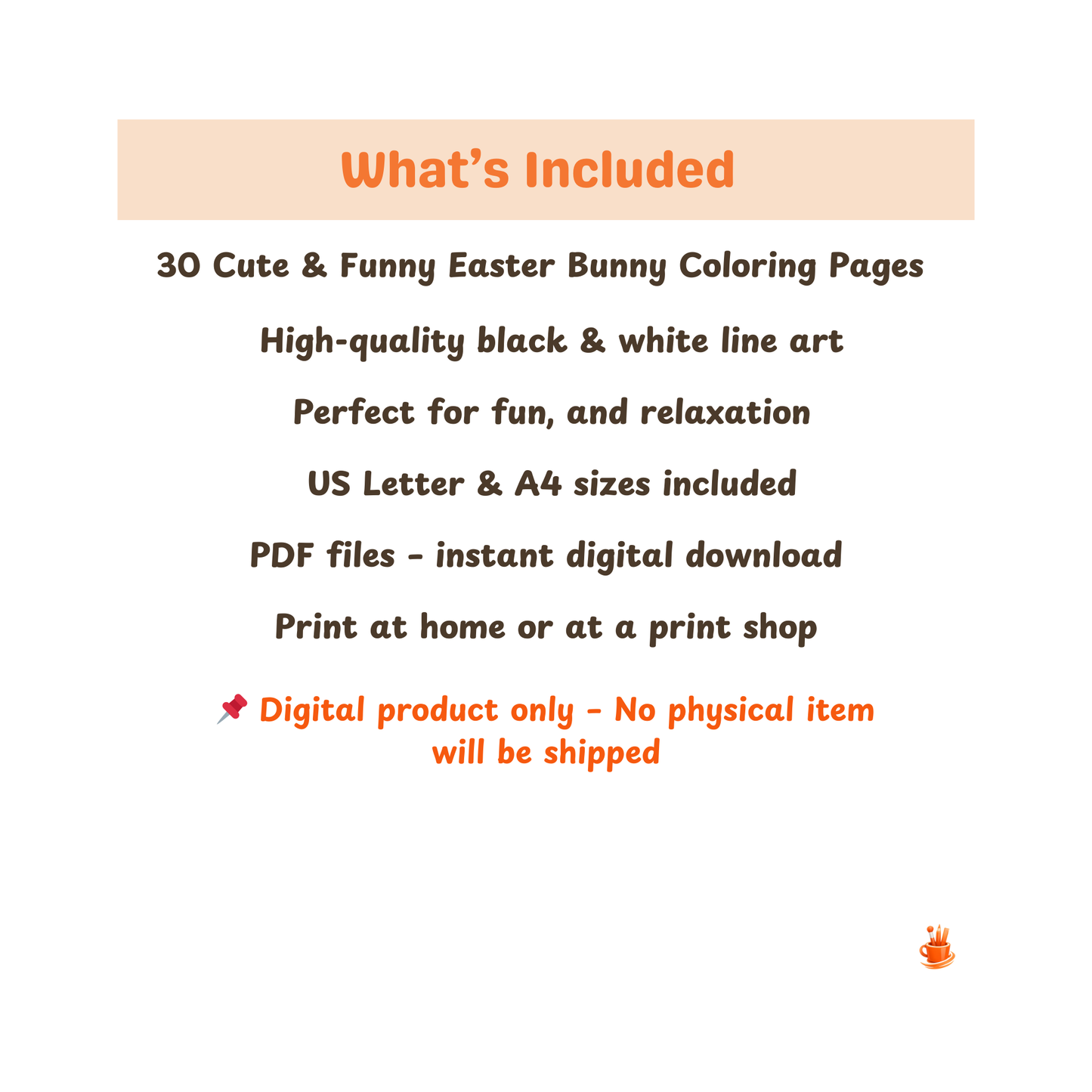 30 Cute Easter Bunny Coloring Pages