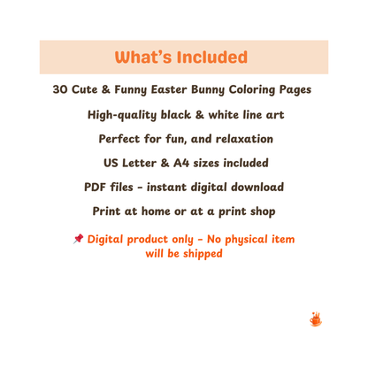 30 Cute Easter Bunny Coloring Pages