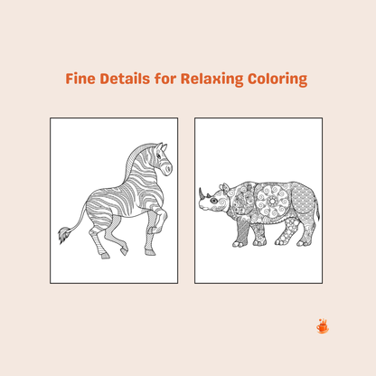 30 Mandala Animals Coloring Book