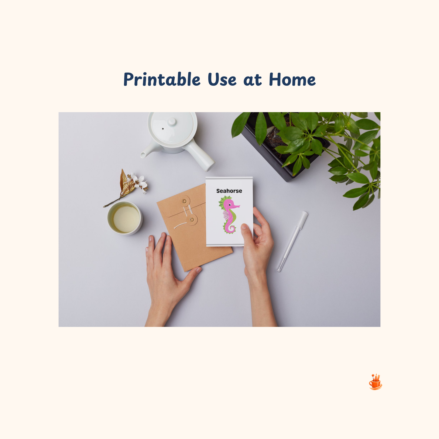 22 Cute Ocean Animals Printable Flashcards