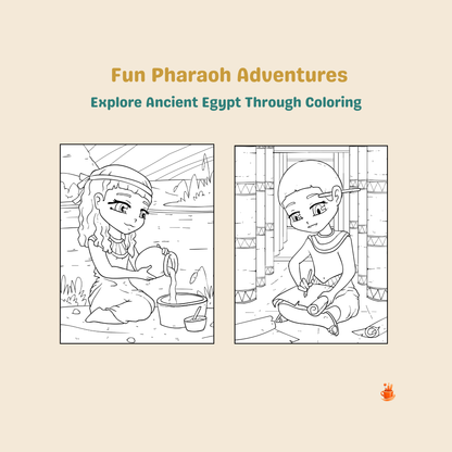 30  Little Pharaoh Adventures Coloring Book