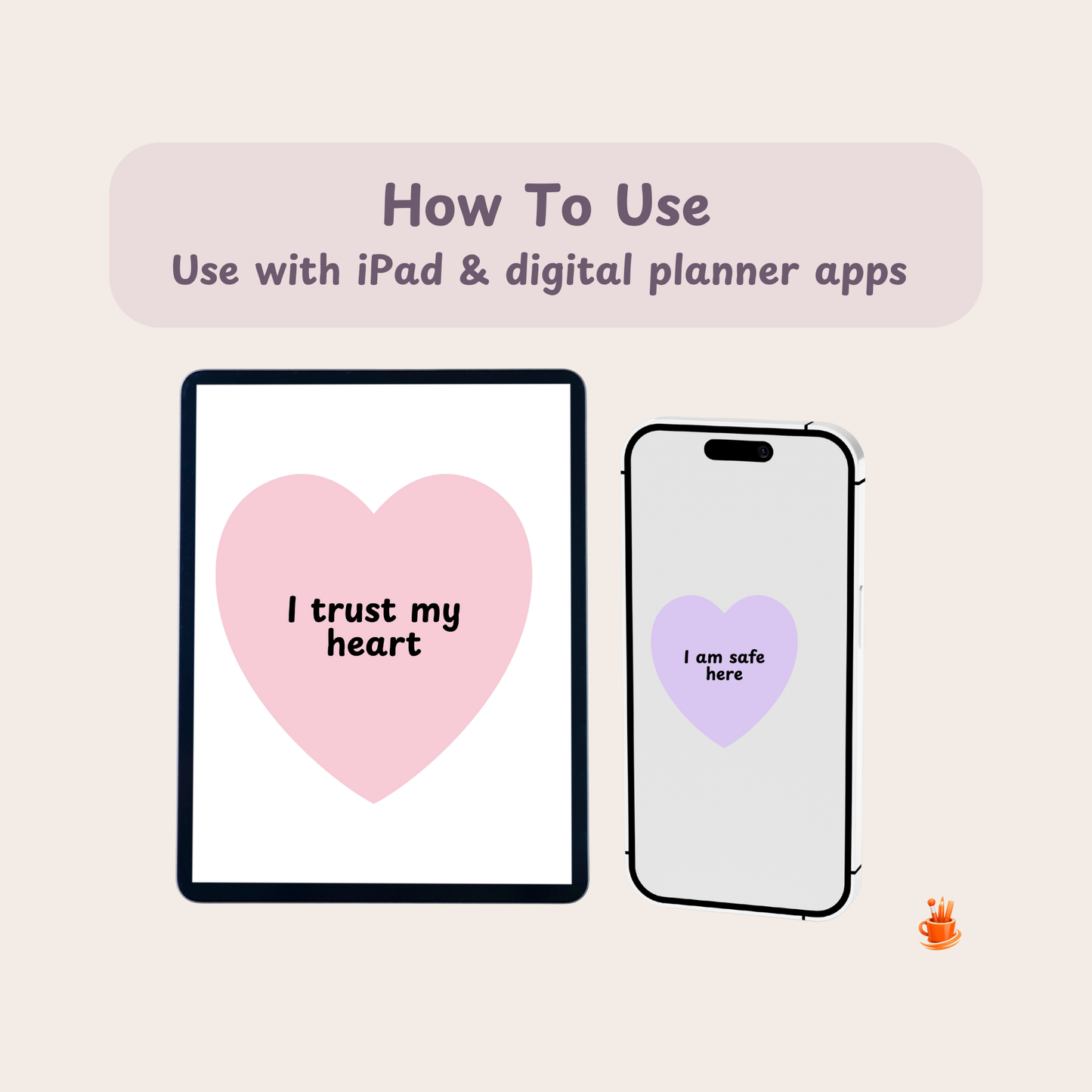 Affirmation Heart Stickers