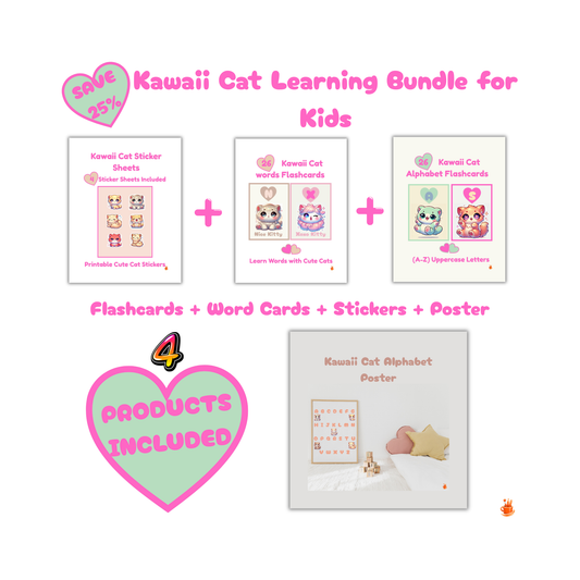 Kawaii Cat Learning Bundle